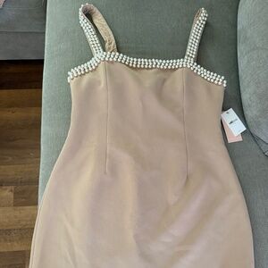 Oddmuse XXL Ultimate Muse Pearl Trim Mini dress